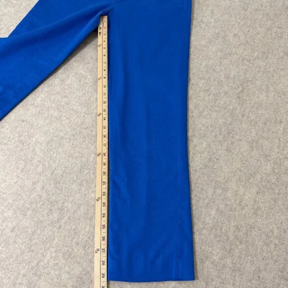 J.Crew Kallie Pant 4T Tall Blue Linen Blend Career Ankle Trouser - Picture 2 of 9